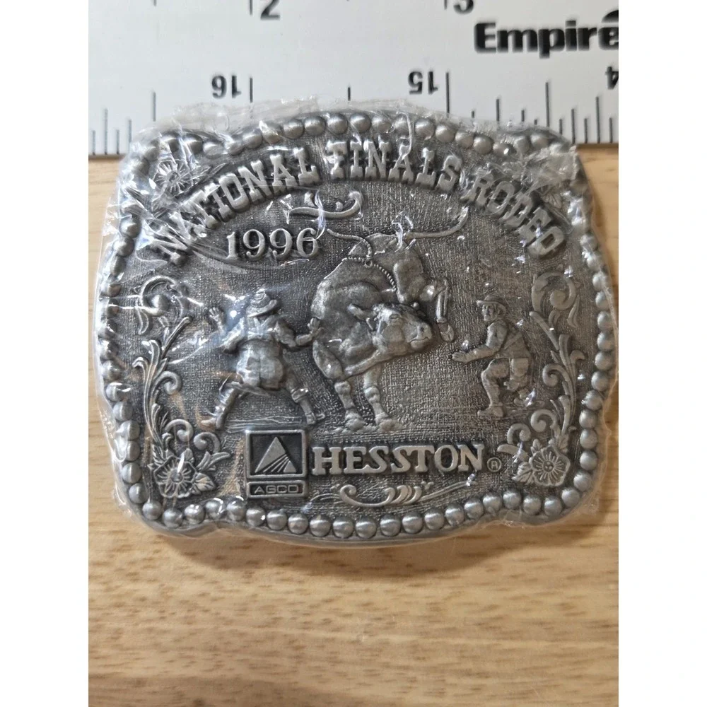 1996 Hesston NFR National Finals Rodeo Limited Miniature Collector Belt Buckle